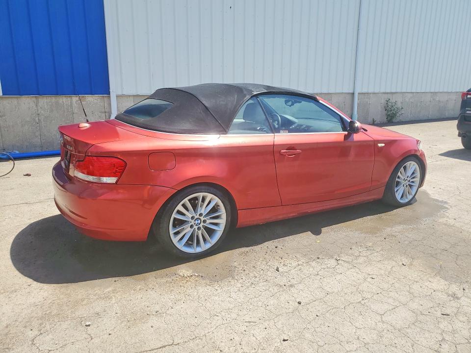 2008 BMW 1er VIN WBAUL73598VJ74637 COPART salvage auction — FRONT END, Ns - Salvage Title, sold $500 on 2026-07-30 (photo 3)