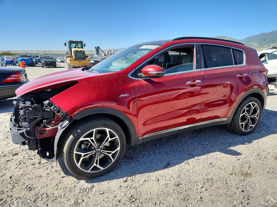 2021 Kia Sportage VIN KNDPRCA60M7852399 COPART salvage auction — FRONT END, Ut - Salvage Certificate (P), sold $3,650 on 2026-07-02 (photo 1)
