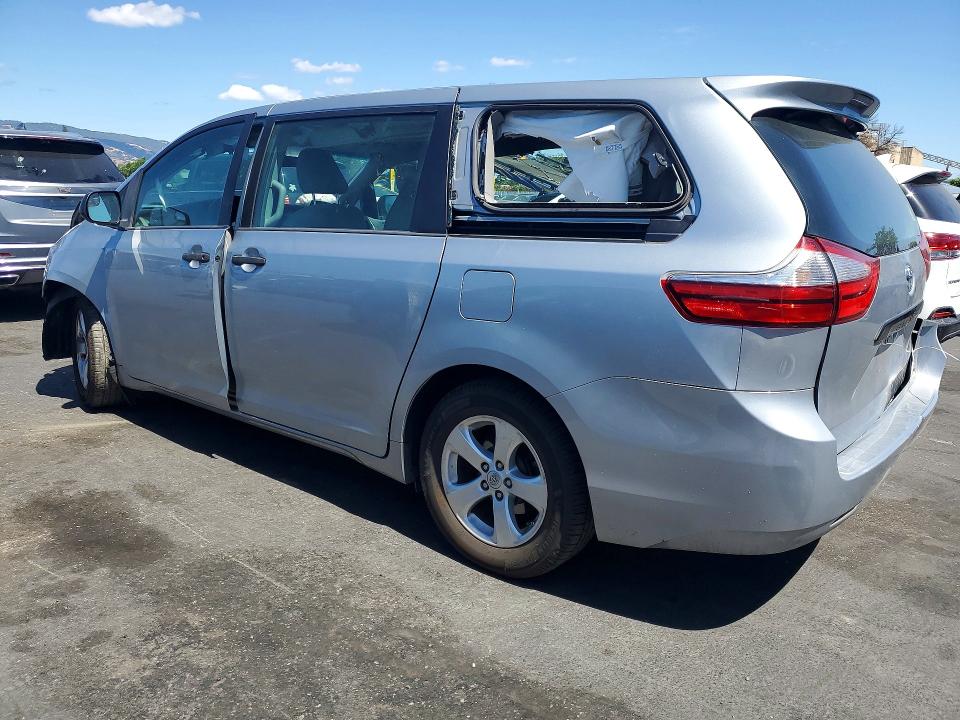 2016 Toyota Sienna VIN 5TDZK3DC3GS698201 COPART salvage auction — FRONT END, Salvage Title, sold $1,650 on 2026-07-14 (photo 2)