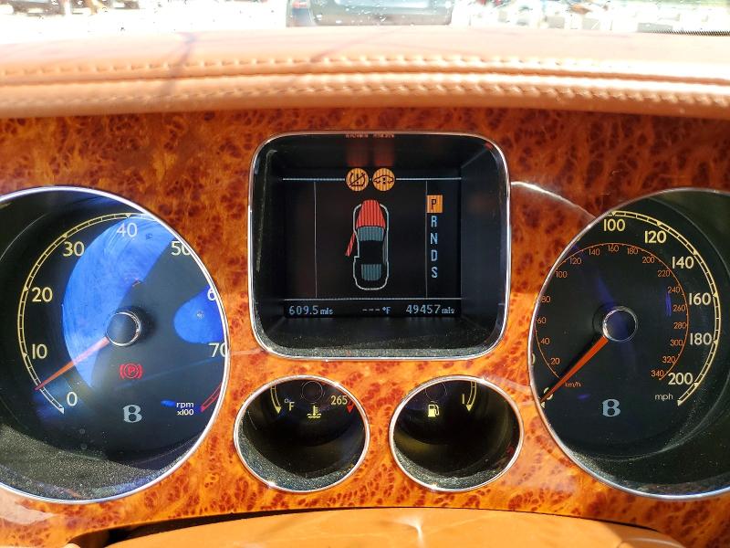 2005 Bentley Continental VIN SCBCR63W15C027500 COPART salvage auction — FRONT END, KY - BILL OF SALE/PART ONLY/NO TITL, sold $5,800 on 2026-07-23 (photo 9)