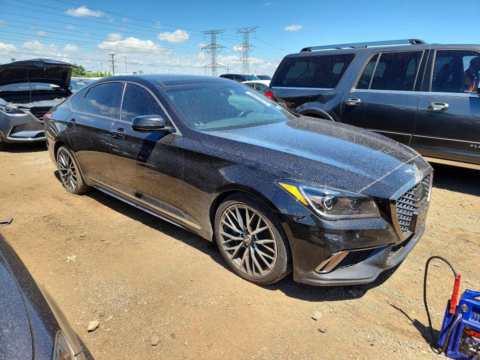 2018 Genesis G80 VIN KMHGN4JB4JU248295 COPART salvage auction — MINOR DENT/SCRATCHES, Il - Certificate Of Title (P), sold $7,700 on 2026-09-08 (photo 4)