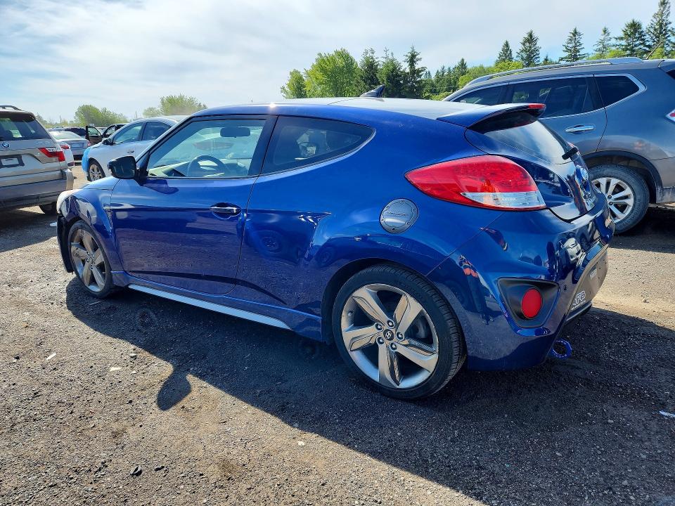 2016 Hyundai Veloster VIN KMHTC6AE1GU273450 COPART salvage auction — SIDE, On - Permit Rebuilt - Unfit, sold $1,300 on 2026-07-28 (photo 2)