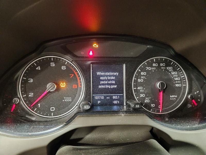 2014 Audi Q5 VIN WA1LFAFP0EA081504 COPART salvage auction — FRONT END, Pa - Certificate Of Salvage, sold $175 on 2026-07-21 (photo 9)
