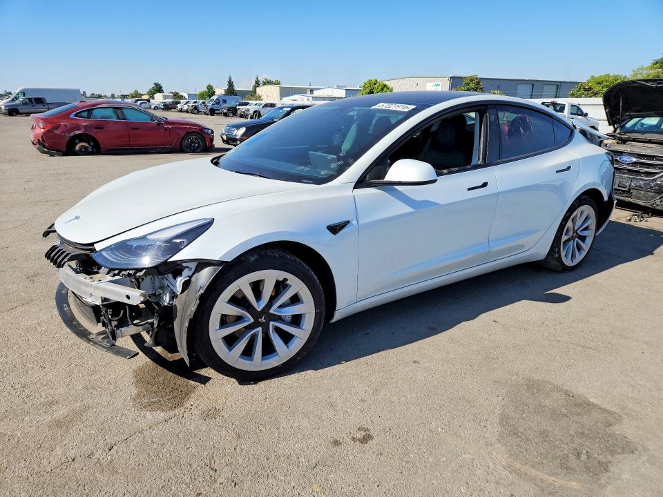 2023 Tesla Model 3 VIN 5YJ3E1EA6PF583983 COPART salvage auction — REAR END, CA - SALVAGE CERTIFICATE, sold $225 on 2026-07-24 (photo 1)