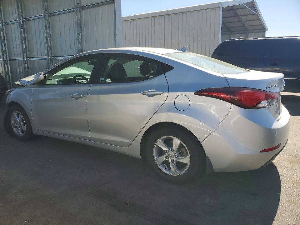 2015 Hyundai Elantra VIN 5NPDH4AE7FH646384 COPART salvage auction — FRONT END, Ca - Salvage Certificate, sold $950 on 2026-07-02 (photo 2)