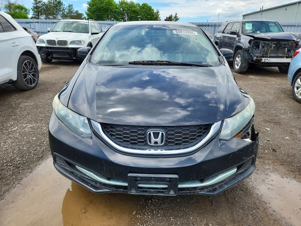 2014 Honda Civic VIN 2HGFB2E48EH002031 COPART salvage auction — FRONT END, ON - PERMIT NO BRAND - UNFIT, sold $975 on 2026-07-02 (photo 5)