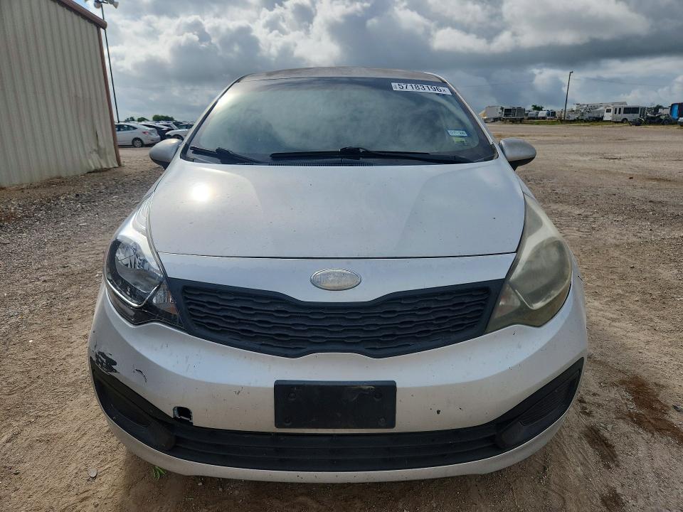 2013 Kia Rio VIN KNADM4A35D6281315 COPART salvage auction — SIDE, Tx - Salvage Vehicle Title, sold $1,200 on 2026-07-08 (photo 5)