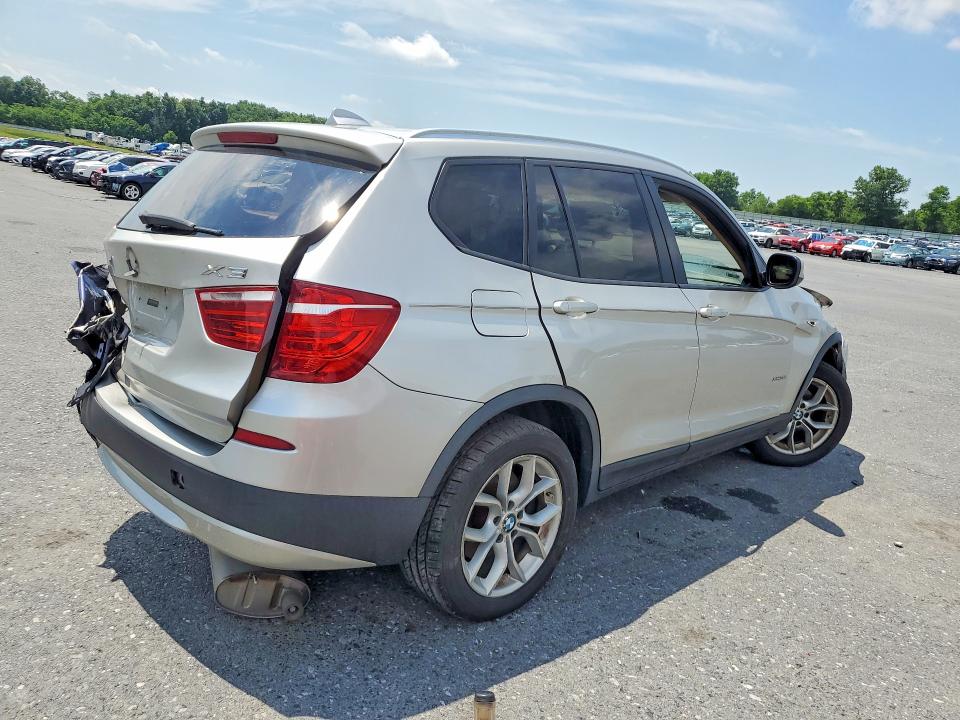 2013 BMW X3 VIN 5UXWX9C50D0A32634 COPART salvage auction — ALL OVER, Pa - Certificate Of Salvage, sold $500 on 2026-07-07 (photo 3)