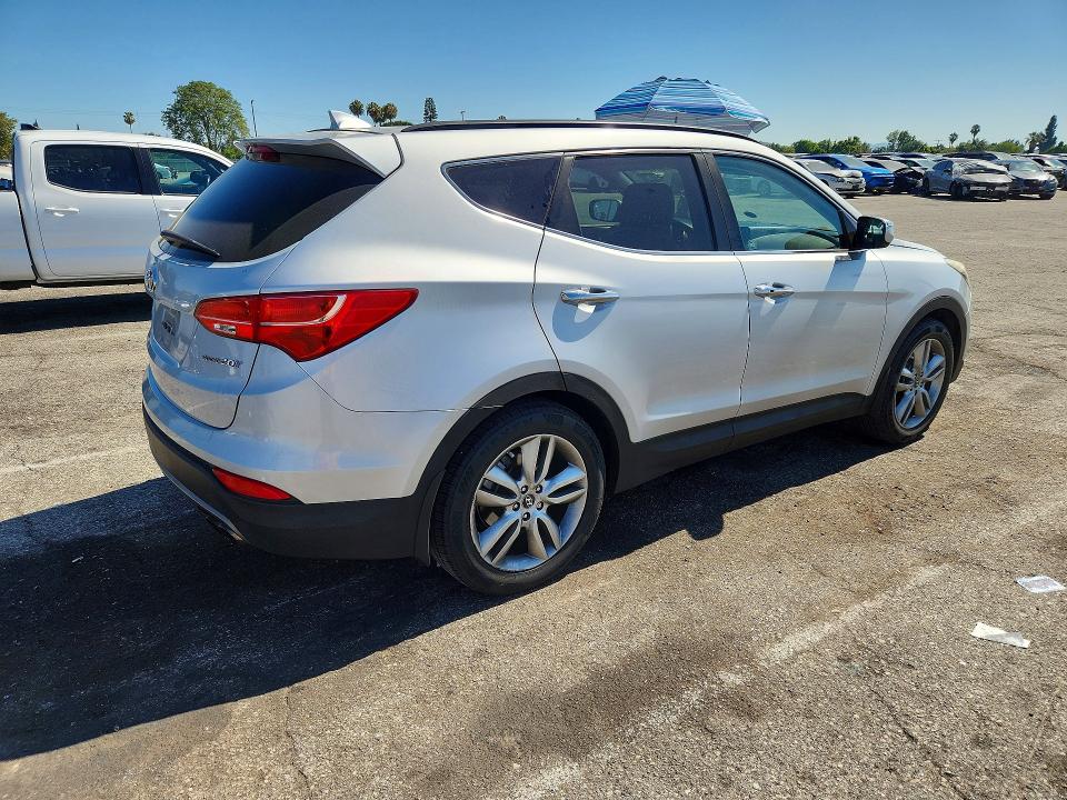 2014 Hyundai Santa fe VIN 5XYZU3LA8EG191542 COPART salvage auction — VANDALISM, Ca - Salvage Certificate, sold $1,750 on 2026-07-31 (photo 3)