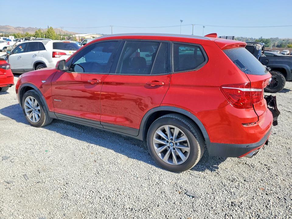 2017 BMW X3 VIN 5UXWZ7C50H0V85947 COPART salvage auction — REAR END, Ca - Salvage Certificate, sold $3,450 on 2026-07-22 (photo 2)