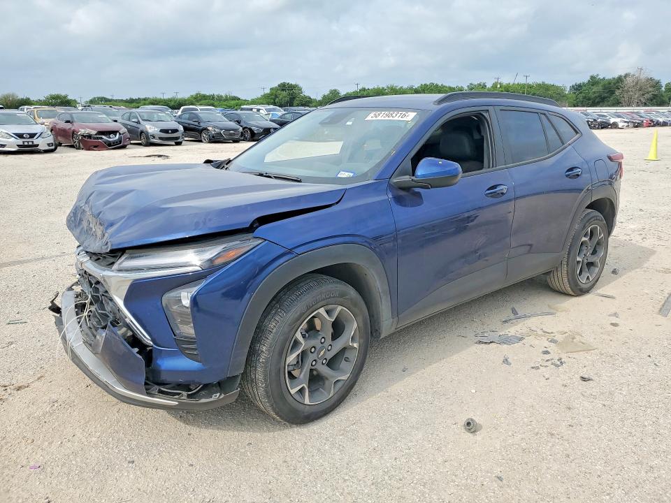 2024 Chevrolet VIN KL77LHE26RC040834 COPART salvage auction — FRONT END, TX - SALVAGE VEHICLE TITLE (P), sold $3,600 on 2026-07-23 (photo 1)