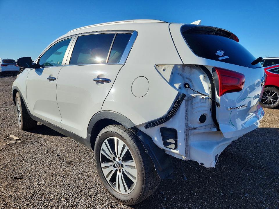 2014 Kia Sportage VIN KNDPC3AC3E7657552 COPART salvage auction — REAR END, Il - Salvage Certificate, sold $2,150 on 2026-07-14 (photo 2)