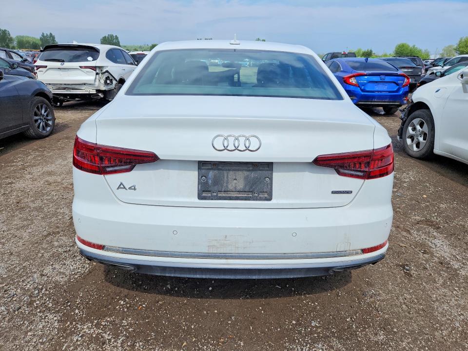2019 Audi A4 VIN WAUANAF44KN011995 COPART salvage auction — FRONT END, On - Permit No Brand - Unfit, sold $6,200 on 2026-07-14 (photo 6)