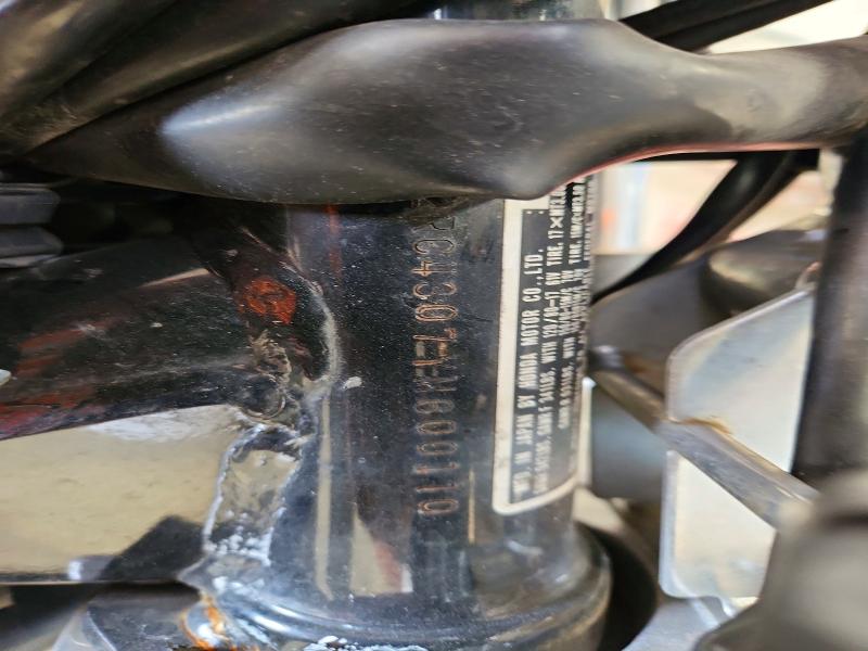 2000 Honda VIN JH2RC4307YM600110 COPART salvage auction — ALL OVER, Pa - Certificate Of Salvage, sold $125 on 2026-07-16 (photo 9)