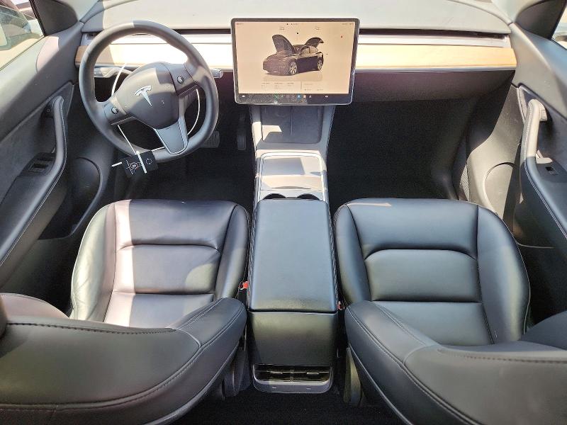 2022 Tesla Model y VIN 7SAYGDEE8NF511378 COPART salvage auction — REAR END, Ca - Salvage Certificate, sold $11,100 on 2026-07-27 (photo 8)