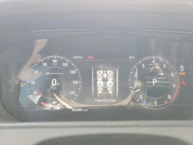 2018 Land rover RANGE ROVER VIN SALYM2RV8JA741910 COPART salvage auction — FRONT END, Salvage Title, sold $8,300 on 2026-07-16 (photo 9)