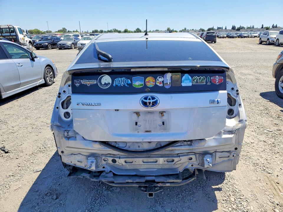 2015 Toyota Prius VIN JTDKN3DU3F0456589 COPART salvage auction — REAR END, Ca - Salvage Certificate, sold $1,000 on 2026-07-14 (photo 6)