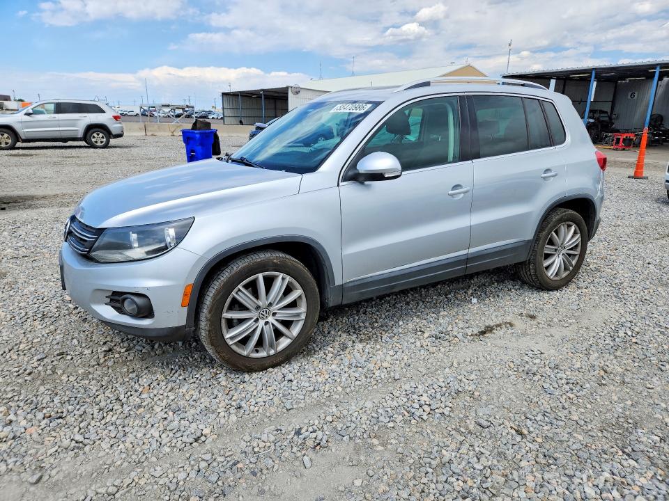 2013 Volkswagen Tiguan VIN WVGBV7AX9DW551072 COPART salvage auction — FRONT END, Co - Public - Salvage Title, sold $600 on 2026-07-28 (photo 1)