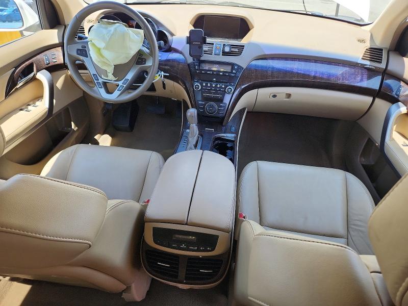 2010 Acura Mdx VIN 2HNYD2H69AH530759 COPART salvage auction — FRONT END, Ca - Salvage Certificate, sold $975 on 2026-07-28 (photo 8)