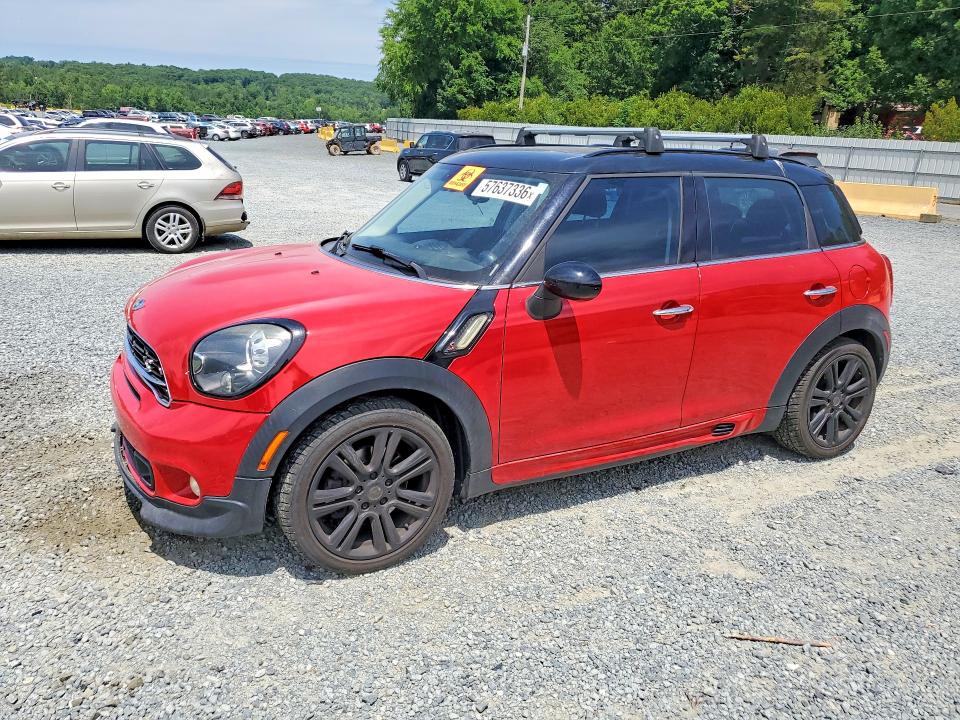 2015 Mini VIN WMWZC3C53FWT04014 COPART salvage auction — FRONT END, Nc - Salvage Certificate Of Title, sold $175 on 2026-07-30 (photo 1)