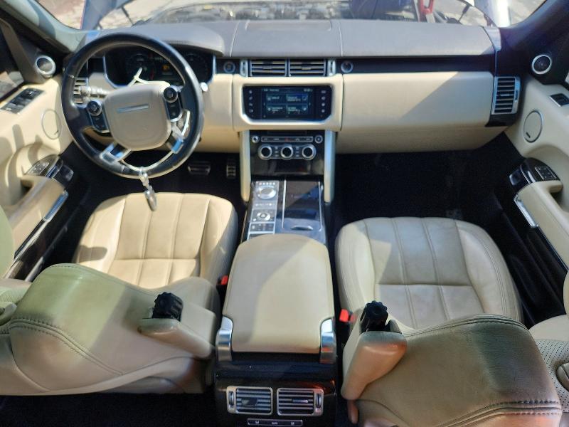 2016 Land rover RANGE ROVER VIN SALGS2EF3GA265963 COPART salvage auction — FRONT END, Tn - Salvage Certificate, sold $3,250 on 2026-07-27 (photo 8)