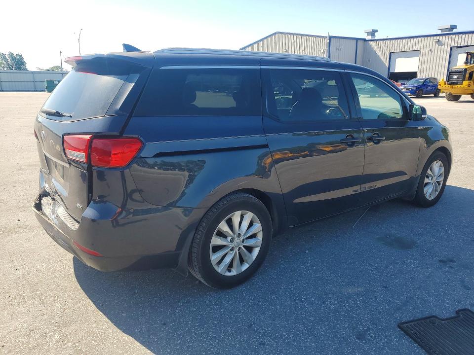 2015 Kia SEDONA VIN KNDMC5C10F6058643 COPART salvage auction — REAR END, Nc - Salvage Certificate Of Title, sold $275 on 2026-07-28 (photo 3)