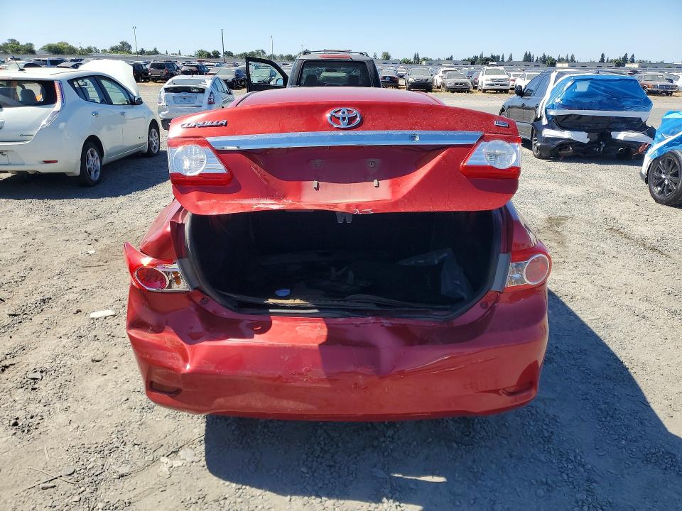 2013 Toyota Corolla VIN 5YFBU4EE3DP158269 COPART salvage auction — REAR END, Ca - Salvage Certificate, sold $1,350 on 2026-07-07 (photo 6)