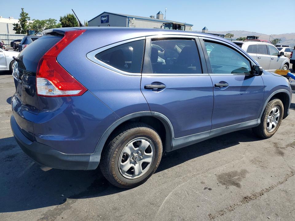 2013 Honda Cr-v VIN 2HKRM4H32DH636736 COPART salvage auction — REAR END, Ca - Salvage Certificate, sold $2,800 on 2026-07-02 (photo 3)