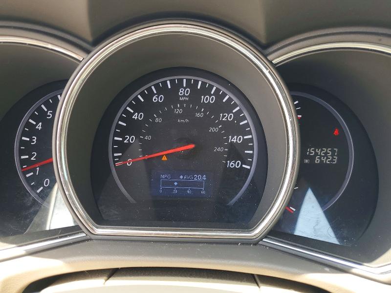 2011 Nissan Murano VIN JN8AZ1MU0BW050768 COPART salvage auction — REAR END, Tx - Salvage Vehicle Title, sold $675 on 2026-07-24 (photo 9)