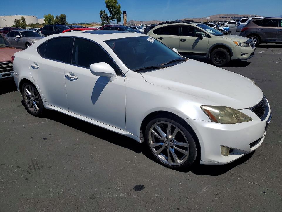 2007 Lexus Is VIN JTHBK262272056297 COPART salvage auction — VANDALISM, Ca - Salvage Certificate, sold $375 on 2026-07-20 (photo 4)