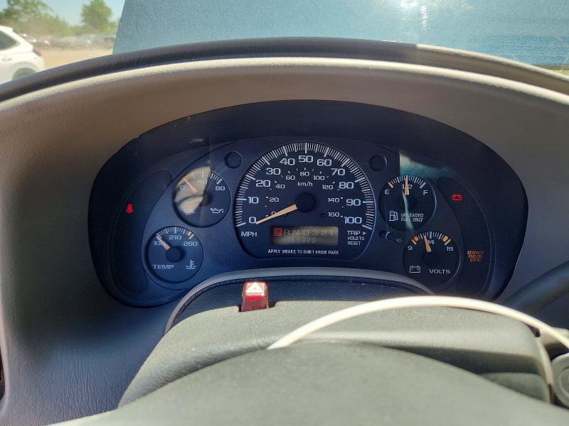 2002 Chevrolet Astro VIN 1GBDM19X12B156104 COPART salvage auction — HAIL, Oh - Cert Of Title-Salvage, sold $375 on 2026-07-09 (photo 9)
