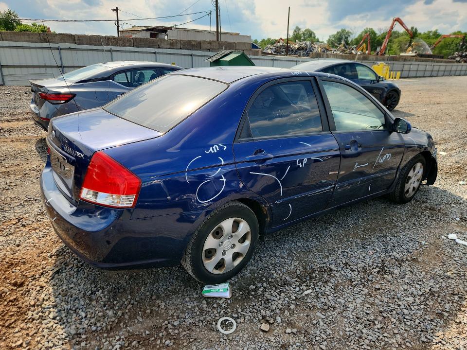 2009 Kia Spectra VIN KNAFE222695637817 COPART salvage auction — FRONT END, Nj - Cert Of Title-Salvage, sold $375 on 2026-07-07 (photo 3)