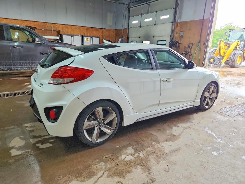 2013 Hyundai Veloster VIN KMHTC6AE6DU084823 COPART salvage auction — REAR END, Mi - Certificate Of Title, sold $60 on 2026-07-22 (photo 3)