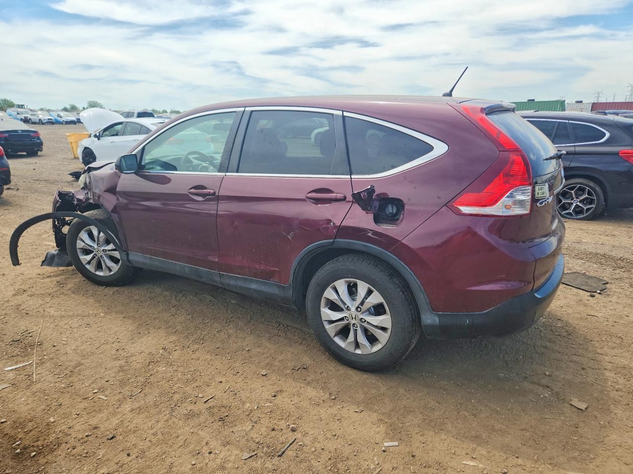 2013 Honda CR-V VIN 5J6RM4H56DL054064 COPART salvage auction — Front End, IL - SALVAGE CERTIFICATE, sold $2,700 on 2026-07-09 (photo 2)