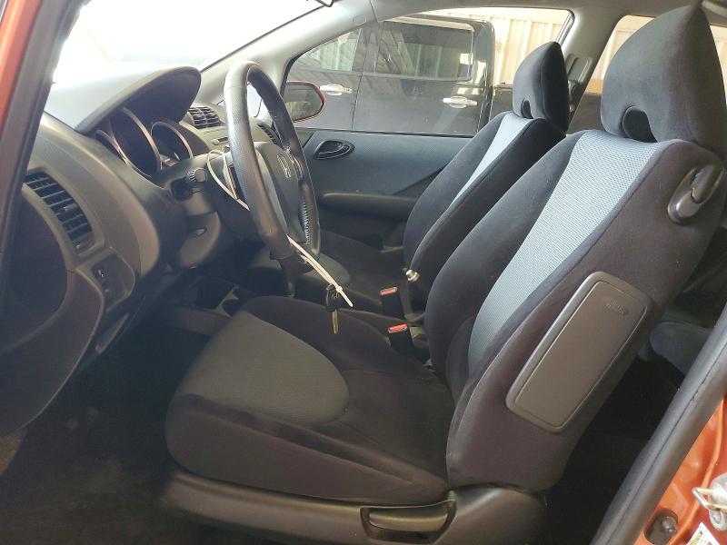 2007 Honda Fit VIN JHMGD38687S068539 COPART salvage auction — WATER/FLOOD, Tx - Salvage Title-Flood Damage, sold $550 on 2026-07-17 (photo 7)