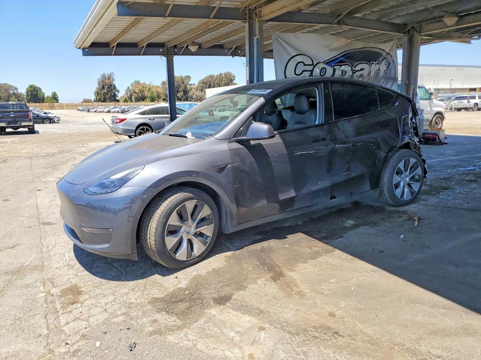 2023 Tesla Model y VIN 7SAYGDEE2PF625377 COPART salvage auction — REAR END, Ca - Salvage Certificate, sold $7,700 on 2026-07-07 (photo 1)
