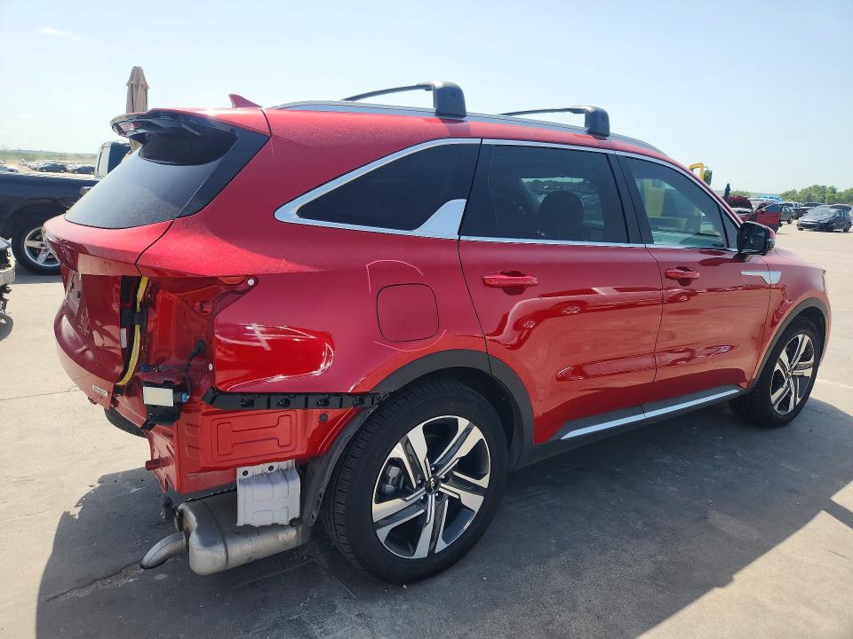 2023 Kia Sorento VIN KNDRMDLH2P5206759 COPART salvage auction — REAR END, Tx - Salvage Vehicle Title, sold $11,200 on 2026-07-09 (photo 3)
