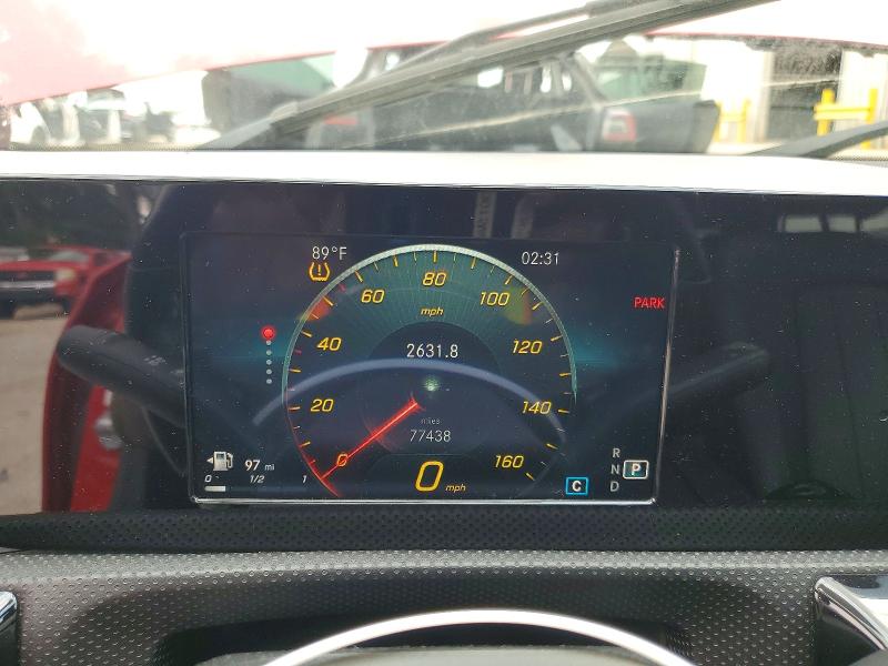 2019 Mercedes-benz VIN WDD3G4EB3KW034269 COPART salvage auction — FRONT END, Ga - Cert Of Title-Salvage, sold $5,800 on 2026-07-31 (photo 9)