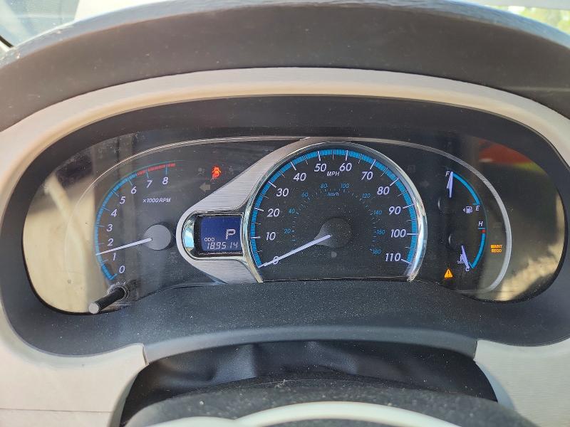 2012 Toyota VIN 5TDDK3DCXCS030190 COPART salvage auction — REAR END, IL - SALVAGE CERTIFICATE, sold $2,550 on 2026-07-30 (photo 9)