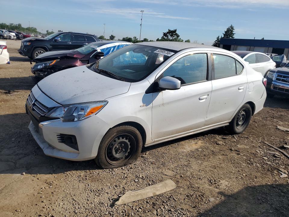 2023 Mitsubishi Mirage VIN ML32FUFJ7PHF01239 COPART salvage auction — FRONT END, MI - CERTIFICATE OF TITLE, sold $2,100 on 2026-07-10 (photo 1)