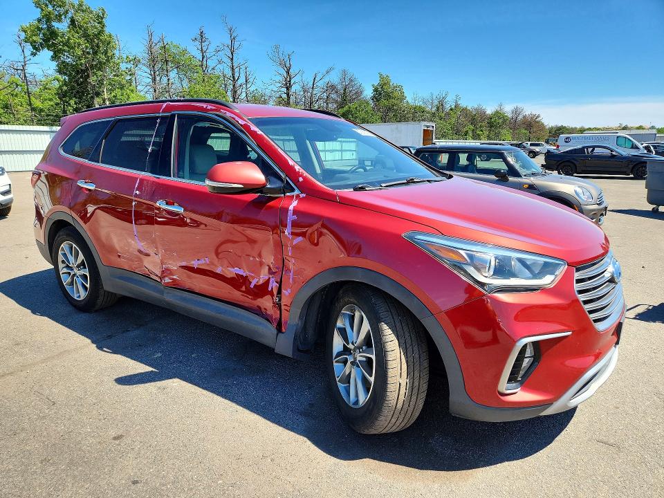 2017 Hyundai Santa fe VIN KM8SN4HF7HU235358 COPART salvage auction — SIDE, NY - MV-907A SALVAGE CERTIFICATE, sold $1,850 on 2026-07-20 (photo 4)