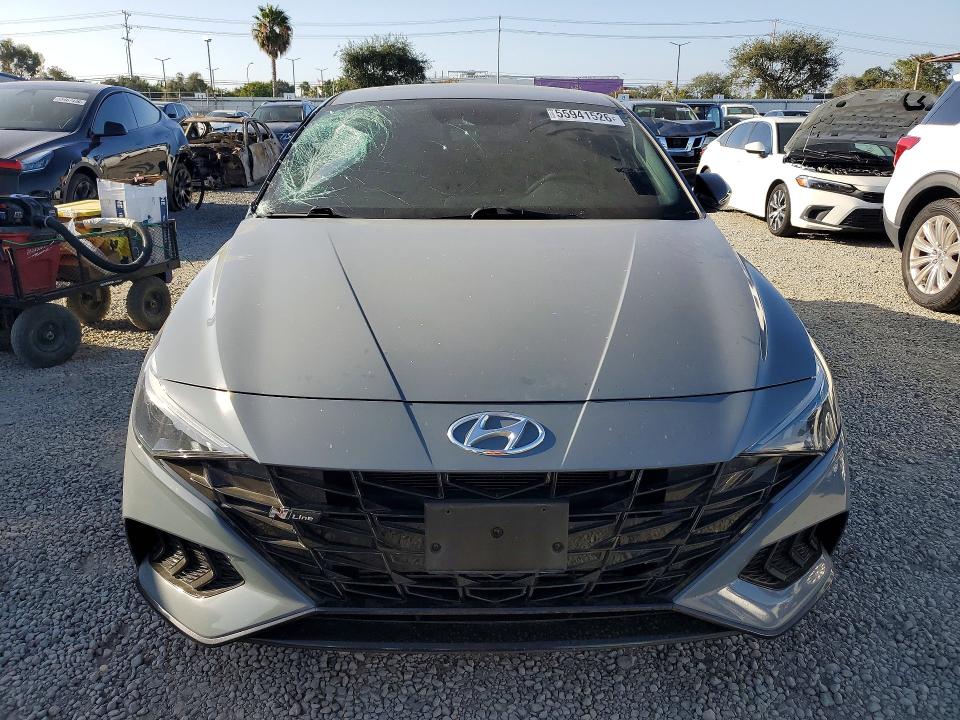 2023 Hyundai Elantra VIN KMHLR4AF6PU443765 COPART salvage auction — SIDE, CA - SALVAGE CERTIFICATE, sold $4,100 on 2026-07-28 (photo 5)