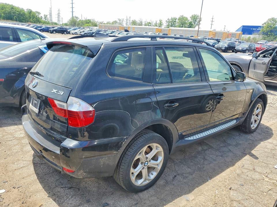 2009 BMW X3 VIN WBXPC93489WJ28220 COPART salvage auction — UNDERCARRIAGE, MI - CERTIFICATE OF TITLE, sold $625 on 2026-07-17 (photo 3)