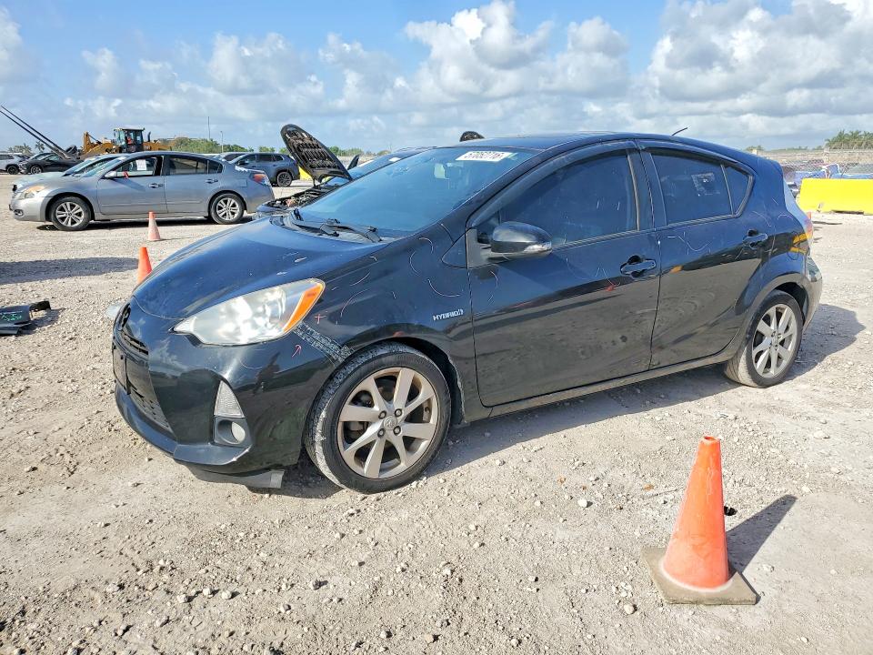 2012 Toyota Prius VIN JTDKDTB37C1030049 COPART salvage auction — FRONT END, Fl - Cert Of Title Slvg Rebuildable, sold $1,550 on 2026-07-15 (photo 1)