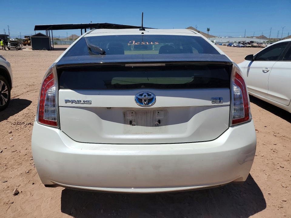 2013 Toyota Prius VIN JTDKN3DU8D0344481 COPART salvage auction — FRONT END, Az - Cert Of Title - Salvage, sold $3,350 on 2026-07-14 (photo 6)
