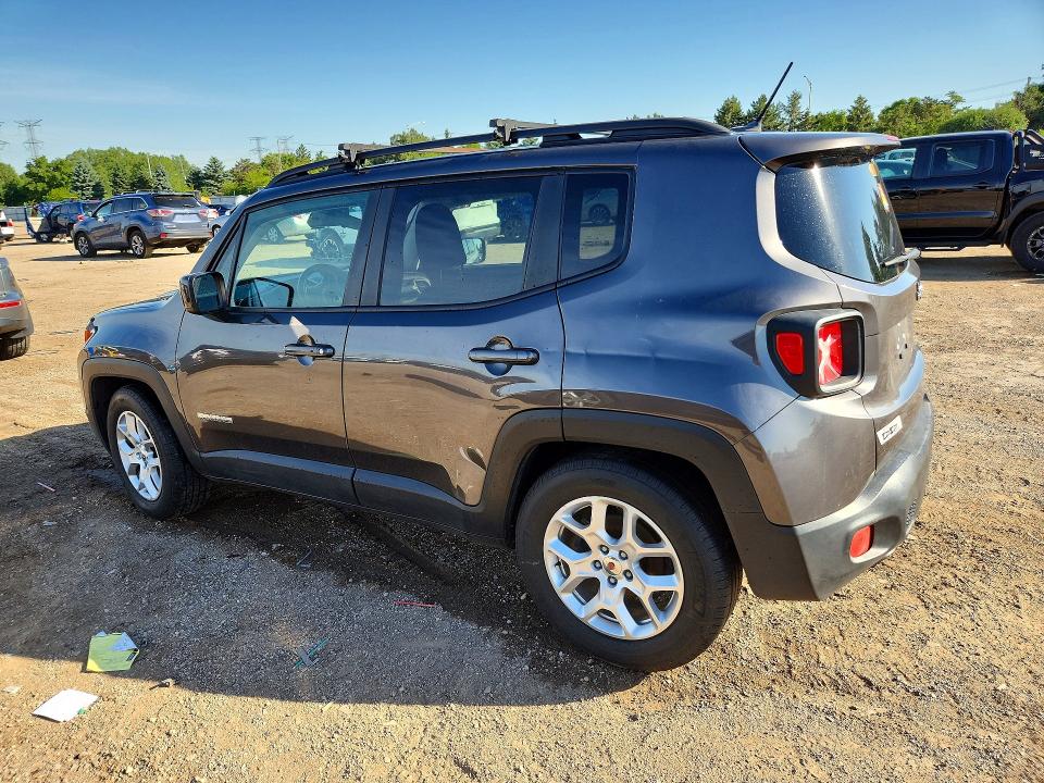 2016 Jeep Renegade VIN ZACCJABT3GPD81189 COPART salvage auction — VANDALISM, Il - Salvage Certificate, sold $1,250 on 2026-07-28 (photo 2)