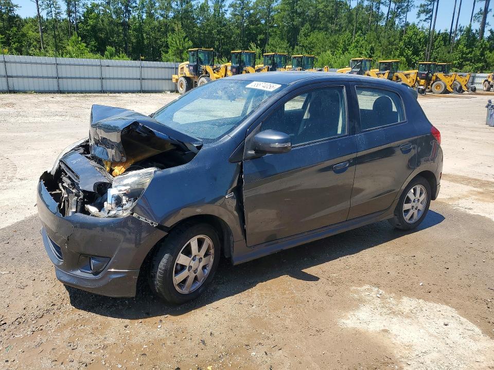 2015 Mitsubishi Mirage VIN ML32A4HJ6FH014038 COPART salvage auction — FRONT END, SC - CERT OF TITLE-SALVAGE, sold $625 on 2026-07-27 (photo 1)