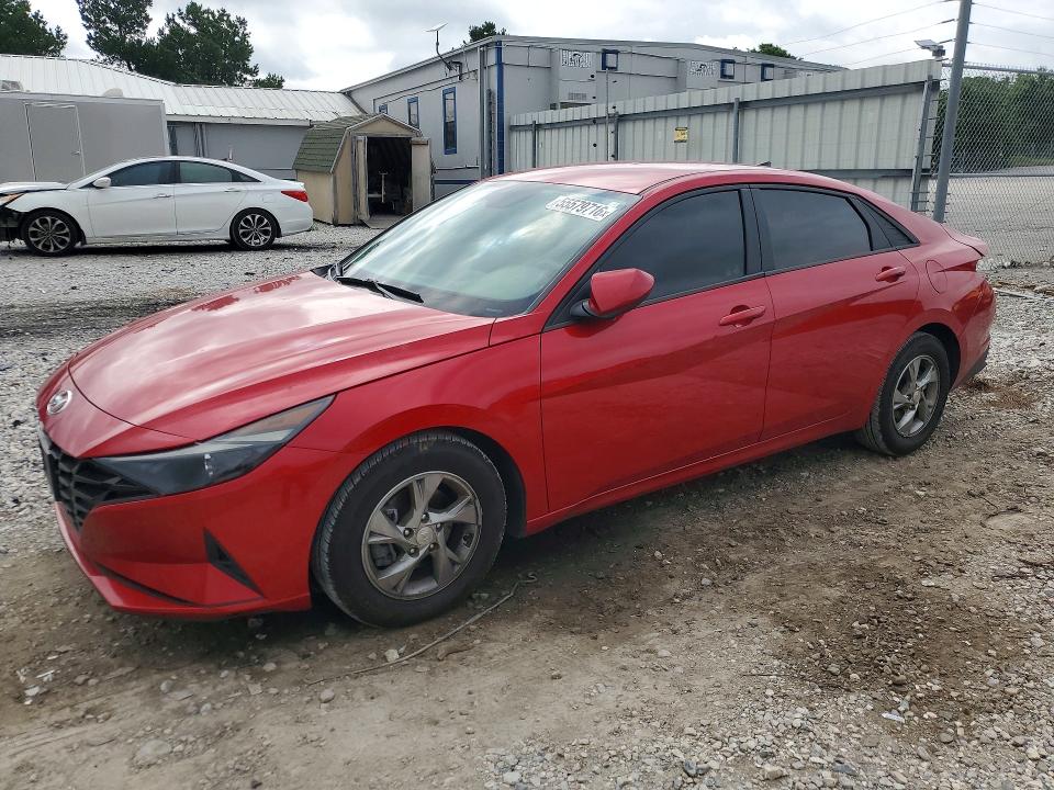 2021 Hyundai Elantra VIN 5NPLL4AG5MH050151 COPART salvage auction — HAIL, AR - CERT OF TITLE-SALVAGE, sold $500 on 2026-07-27 (photo 1)