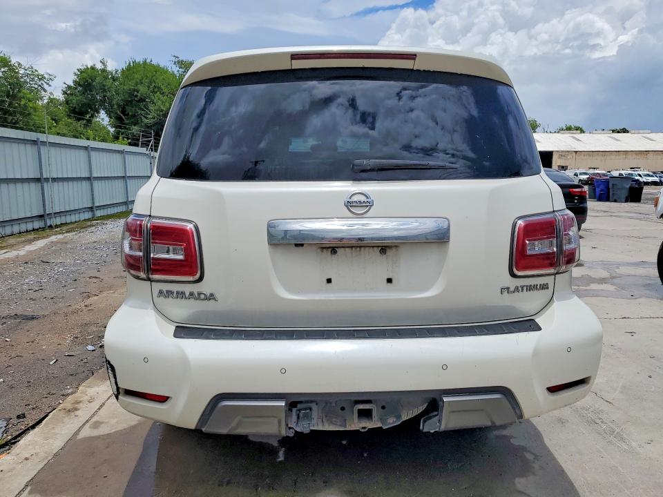 2017 Nissan Armada VIN JN8AY2NF4H9301369 COPART salvage auction — FRONT END, Tx - Salvage Vehicle Title, sold $250 on 2026-07-21 (photo 6)
