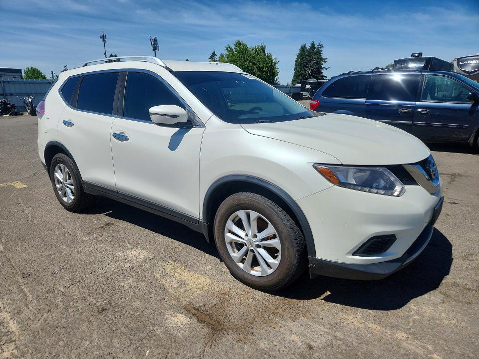 2016 Nissan Rogue VIN KNMAT2MT4GP631122 COPART salvage auction — MECHANICAL, Or - Certificate Of Title, sold $475 on 2026-07-06 (photo 4)